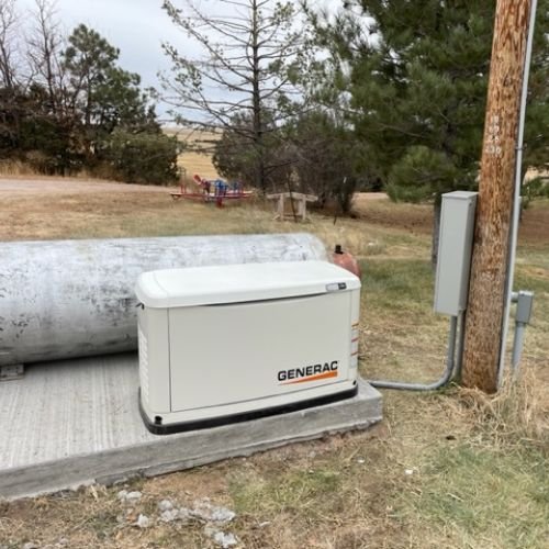 Generac whole-home generator install in the Greater Lafayette area